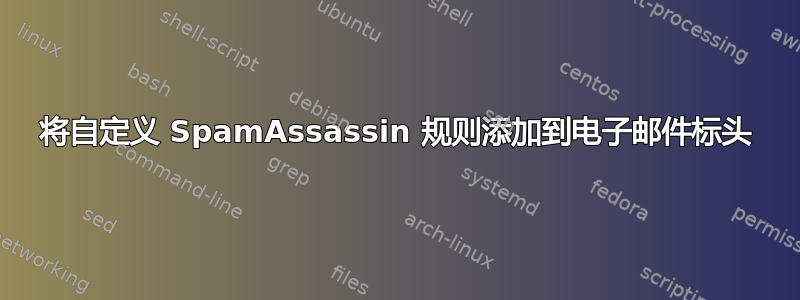 将自定义 SpamAssassin 规则添加到电子邮件标头