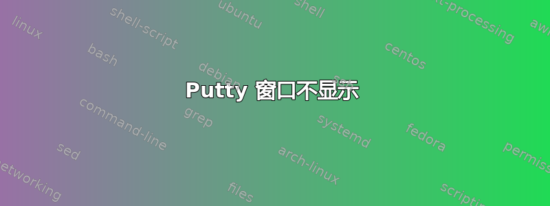 Putty 窗口不显示