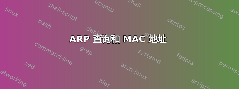 ARP 查询和 MAC 地址