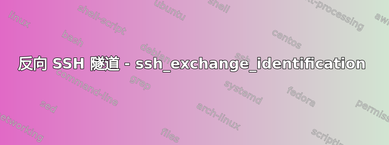 反向 SSH 隧道 - ssh_exchange_identification