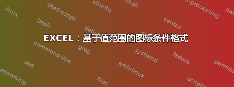 EXCEL：基于值范围的图标条件格式