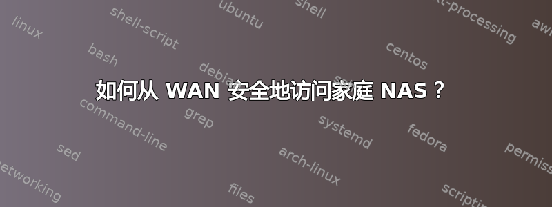 如何从 WAN 安全地访问家庭 NAS？