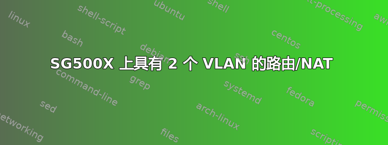 SG500X 上具有 2 个 VLAN 的路由/NAT