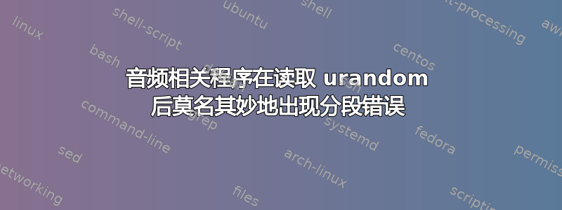 音频相关程序在读取 urandom 后莫名其妙地出现分段错误