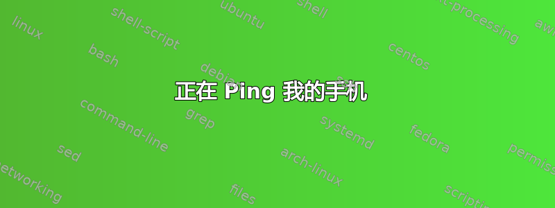 正在 Ping 我的手机 