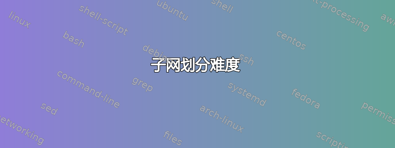 子网划分难度