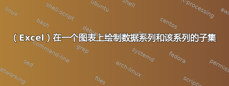 （Excel）在一个图表上绘制数据系列和该系列的子集