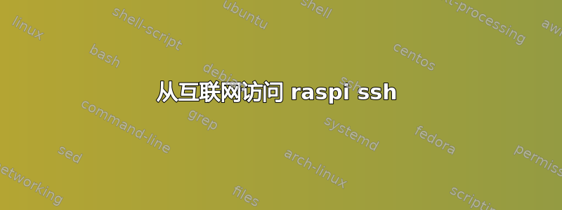 从互联网访问 raspi ssh