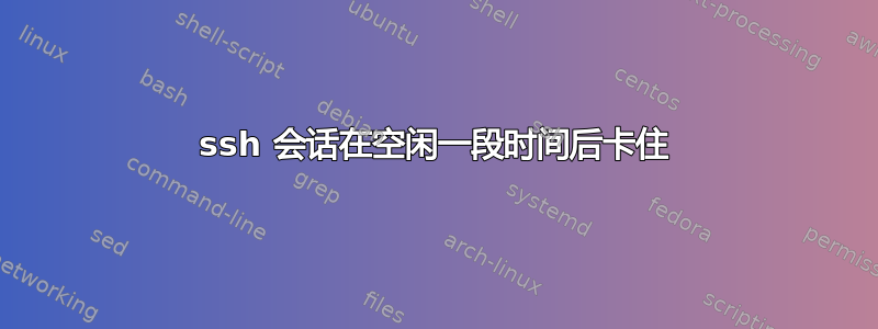 ssh 会话在空闲一段时间后卡住