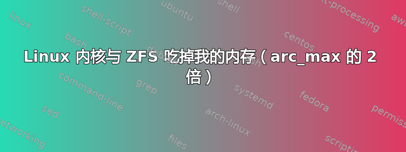 Linux 内核与 ZFS 吃掉我的内存（arc_max 的 2 倍）