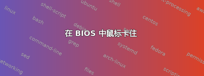 在 BIOS 中鼠标卡住