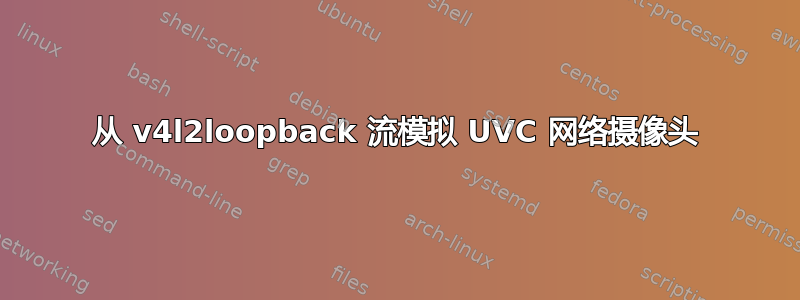 从 v4l2loopback 流模拟 UVC 网络摄像头