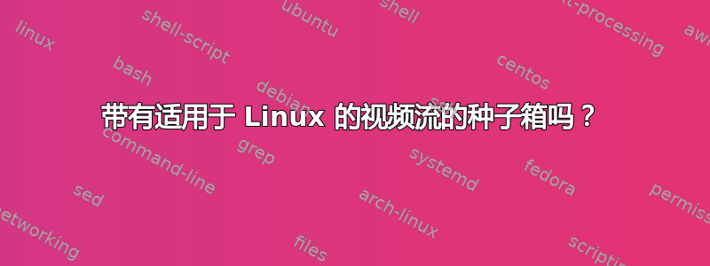 带有适用于 Linux 的视频流的种子箱吗？