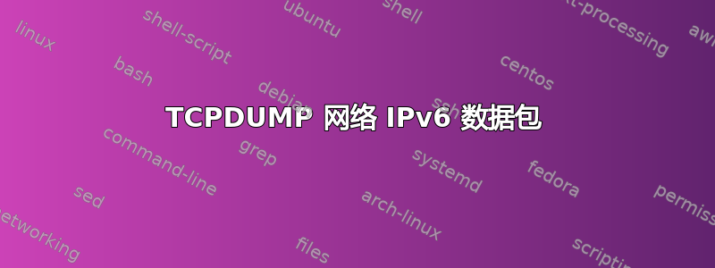 TCPDUMP 网络 IPv6 数据包