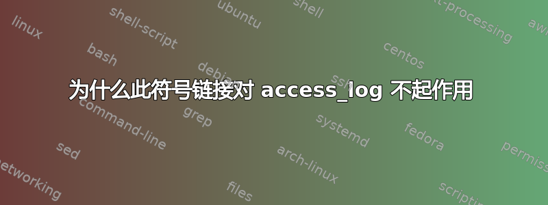 为什么此符号链接对 access_log 不起作用