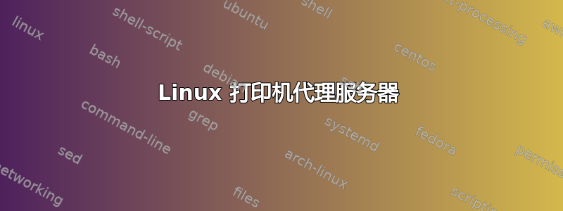 Linux 打印机代理服务器