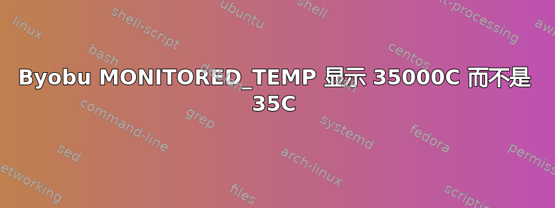 Byobu MONITORED_TEMP 显示 35000C 而不是 35C