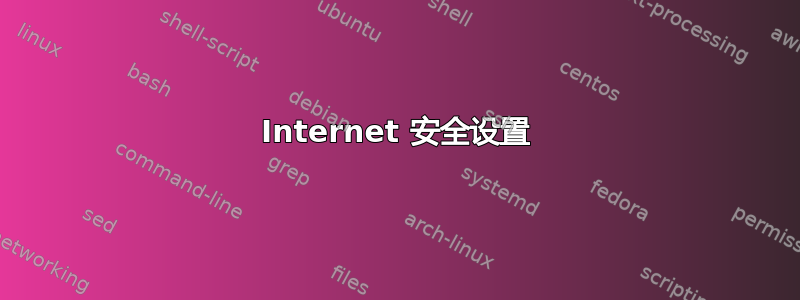 Internet 安全设置