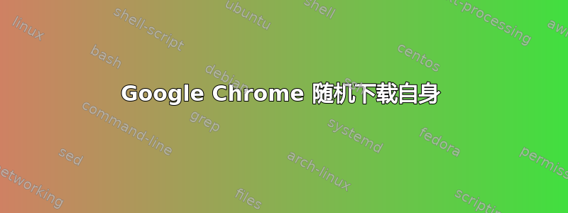 Google Chrome 随机下载自身