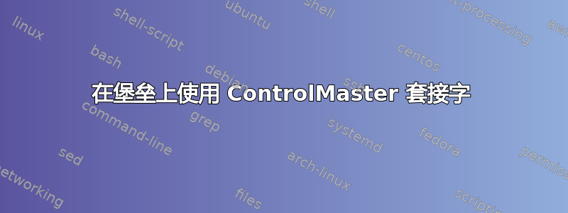 在堡垒上使用 ControlMaster 套接字