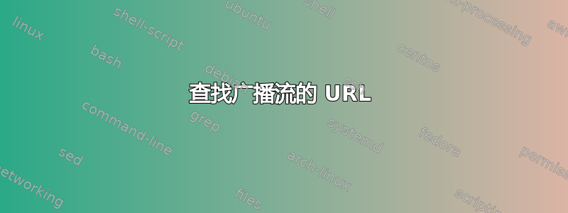 查找广播流的 URL