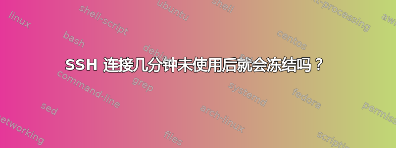 SSH 连接几分钟未使用后就会冻结吗？