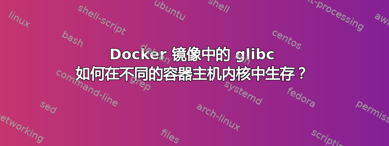 Docker 镜像中的 glibc 如何在不同的容器主机内核中生存？