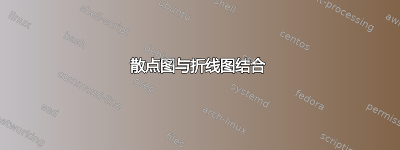 散点图与折线图结合