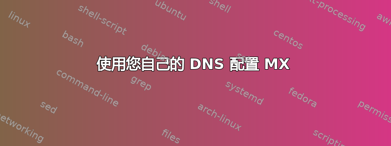 使用您自己的 DNS 配置 MX