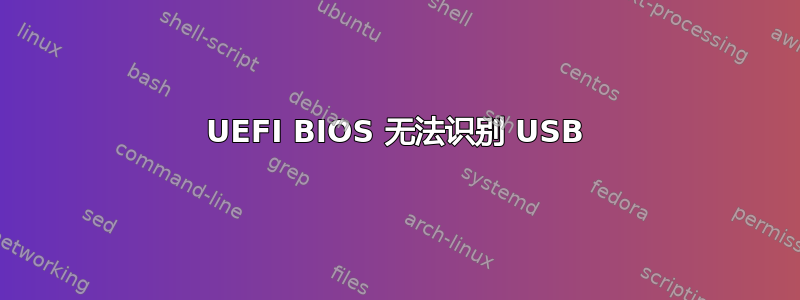 UEFI BIOS 无法识别 USB