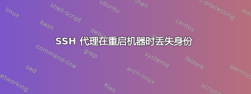 SSH 代理在重启机器时丢失身份