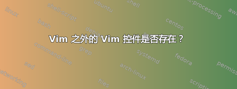 Vim 之外的 Vim 控件是否存在？