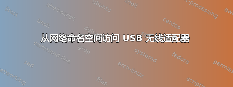 从网络命名空间访问 USB 无线适配器