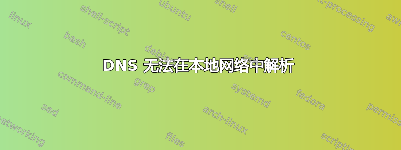 DNS 无法在本地网络中解析