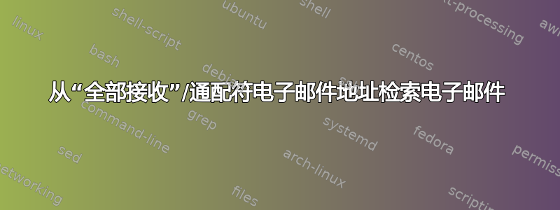 从“全部接收”/通配符电子邮件地址检索电子邮件