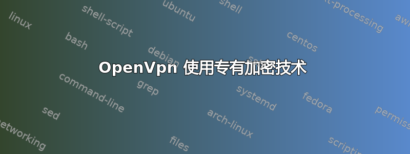 OpenVpn 使用专有加密技术