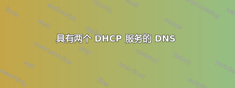 具有两个 DHCP 服务的 DNS