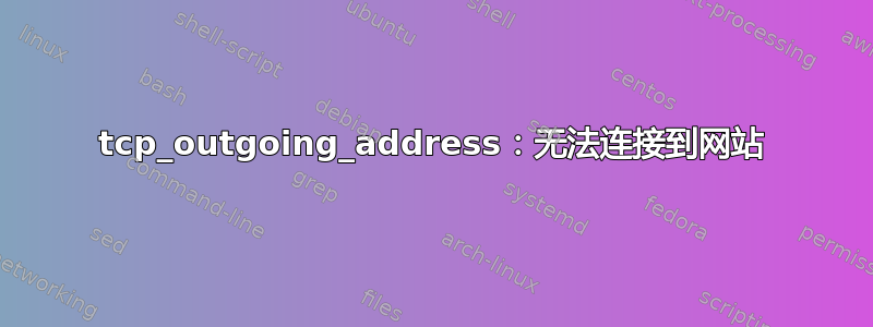 tcp_outgoing_address：无法连接到网站