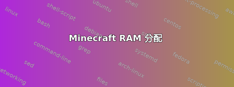 Minecraft RAM 分配