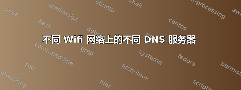 不同 Wifi 网络上的不同 DNS 服务器