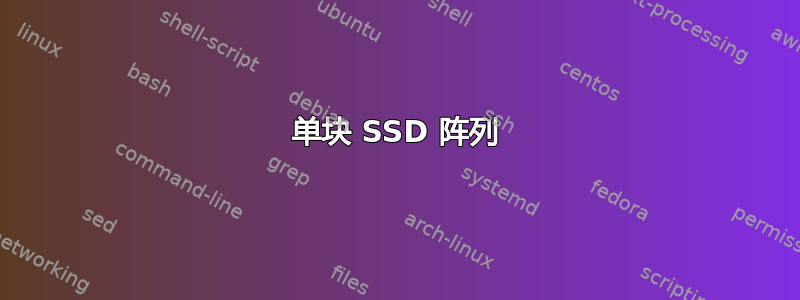 单块 SSD 阵列