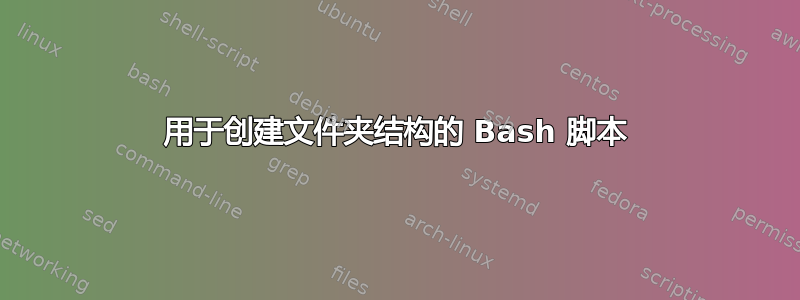 用于创建文件夹结构的 Bash 脚本