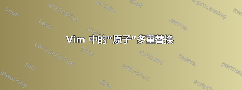 Vim 中的“原子”多重替换