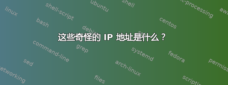 这些奇怪的 IP 地址是什么？