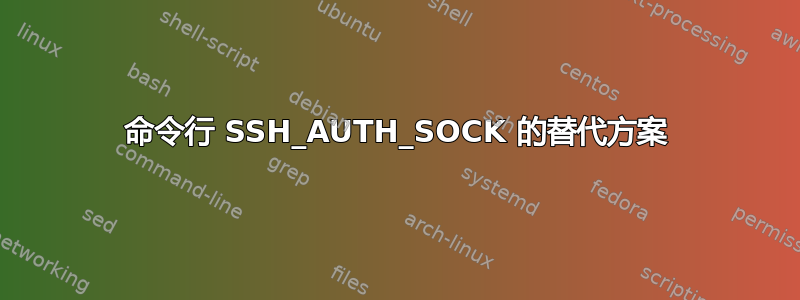 命令行 SSH_AUTH_SOCK 的替代方案