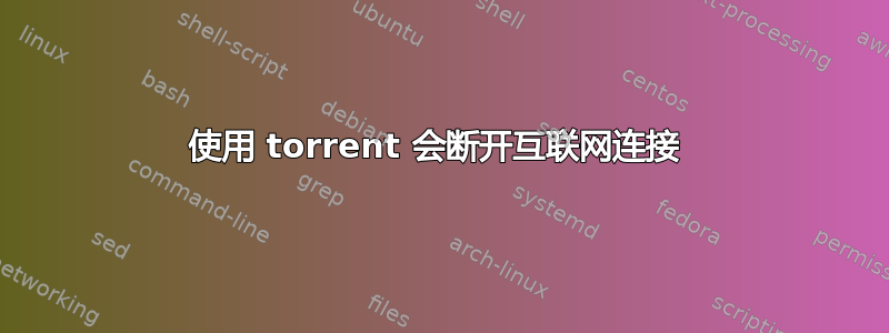 使用 torrent 会断开互联网连接 