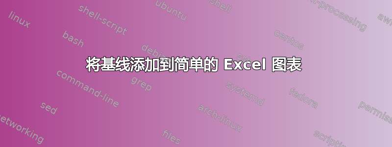 将基线添加到简单的 Excel 图表