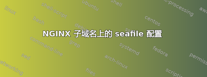 NGINX 子域名上的 seafile 配置