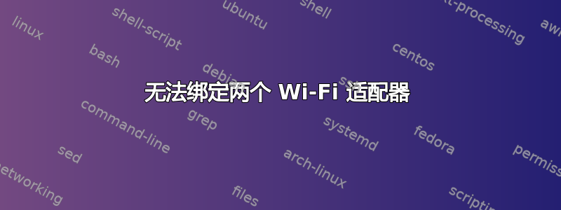 无法绑定两个 Wi-Fi 适配器