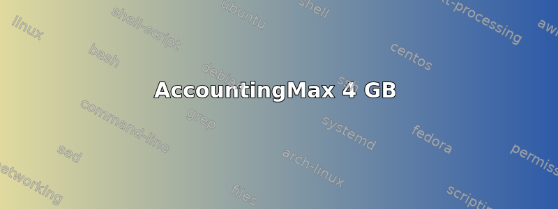 AccountingMax 4 GB